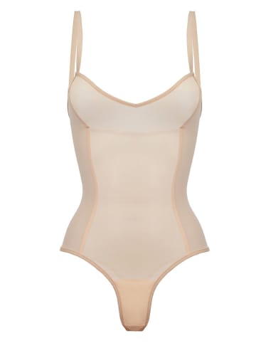 ITEM m6 Body modelujące w kolorze beżowym