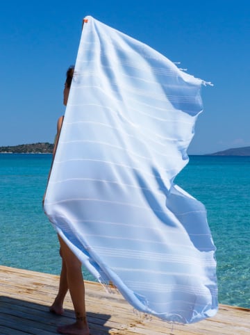Hammam Hamamtuch in Hellblau - (L)180 x (B)100 cm
