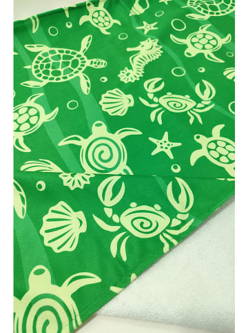 Samimi Strandlaken "Underwater" groen - (L)150 x (B)75 cm