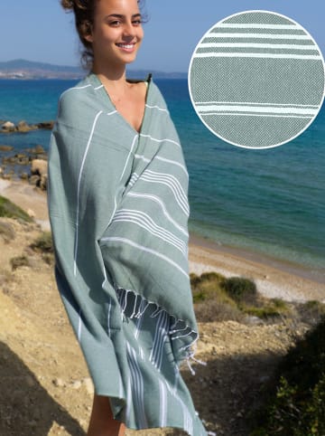 Hammam Hamamtuch in Khaki - (L)180 x (B)100 cm