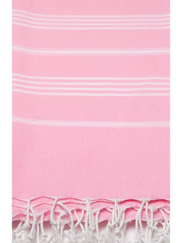 Towel to Go 2tlg. Set: "Wellness & Spa" in Rosa - (L)180 x (B)100 cm