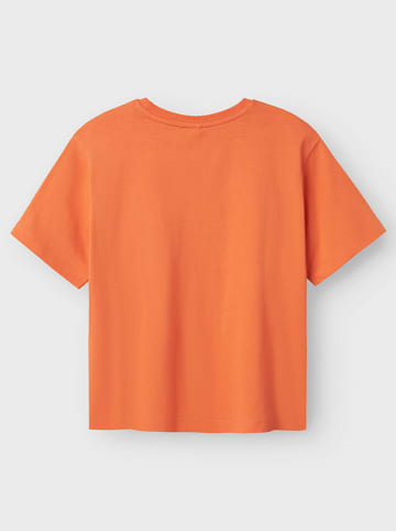name it Shirt "Helka" oranje/lichtroze