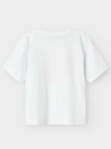 name it Shirt "Helka" in Weiß/ Rosa