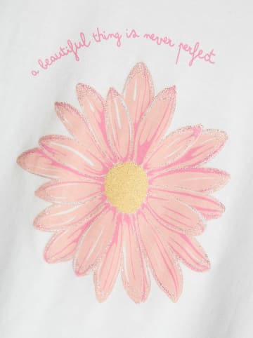 name it Shirt "Helka" in Weiß/ Rosa
