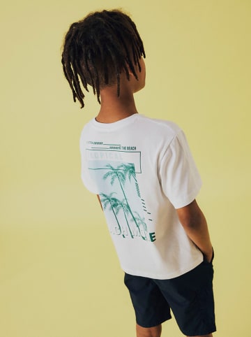 name it Shirt "Hirlan" in Weiß/ Türkis