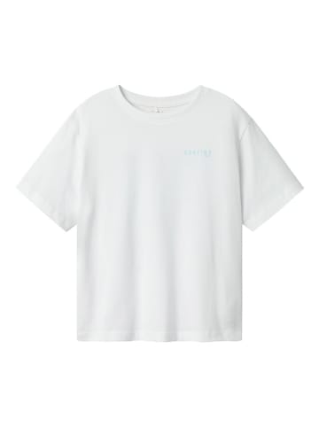 name it Shirt "Hirlan" in Weiß/ Türkis