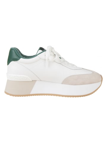 Liu Jo Leder-Sneakers "Dreamy" in Weiß/ Grün