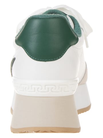 Liu Jo Leder-Sneakers "Dreamy" in Weiß/ Grün