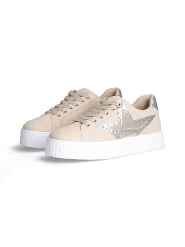 Liu Jo Leder-Sneakers in Beige