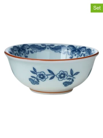 Rörstrand 2-delige set: mueslikommen "Ostindia" blauw/wit - 100 ml