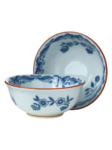 Rörstrand 2-delige set: mueslikommen "Ostindia" blauw/wit - 100 ml