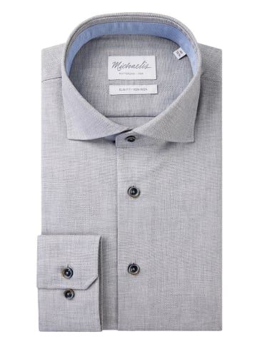 PROFUOMO Blouse - slim fit - grijs