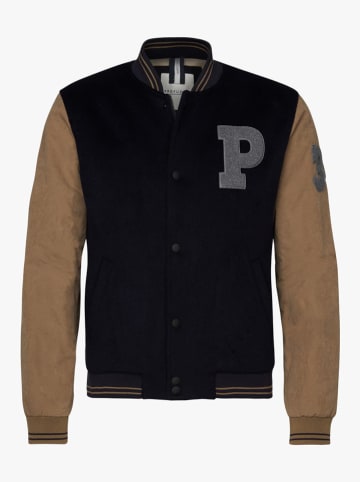 PROFUOMO Blouson in Dunkelblau/ Camel