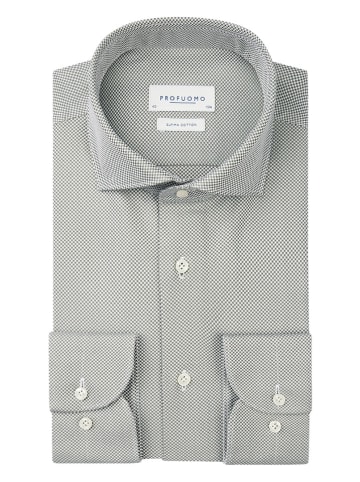PROFUOMO Hemd in Weiß/ Grün