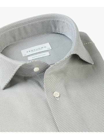 PROFUOMO Hemd in Weiß/ Grün