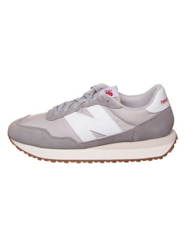 New Balance Leder-Sneakers "237" in Grau/ Beige