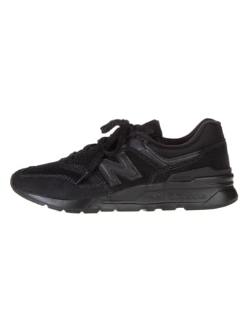 New Balance Leder-Sportschuhe in Schwarz