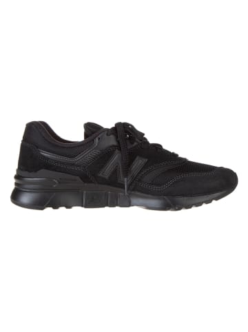 New Balance Leder-Sportschuhe in Schwarz
