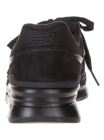 New Balance Leder-Sportschuhe in Schwarz