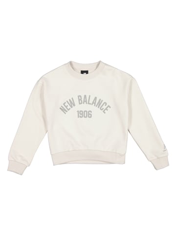 New Balance Sweatshirt "Essentials Varsity" in Creme