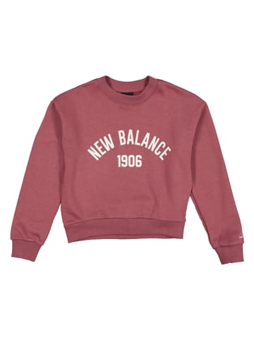 New Balance Sweatshirt "Essentials Varsity" in Rot