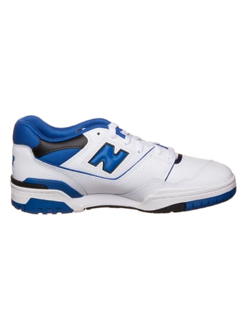 New Balance Leder-Sneakers "550" in Weiß/ Blau