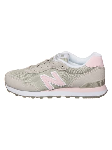 New Balance Skórzane sneakersy "515" w kolorze beżowo-jasnoróżowym