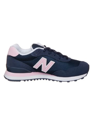 New Balance Leder-Sneakers "515" in Dunkelblau/ Rosa