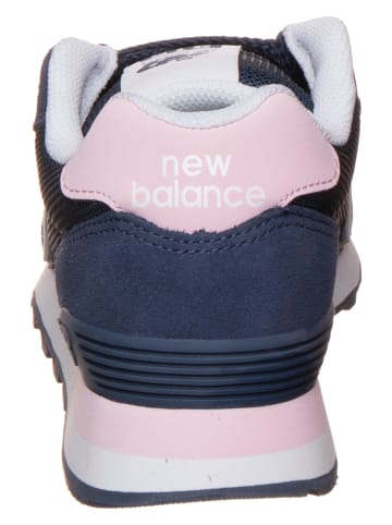 New Balance Leder-Sneakers "515" in Dunkelblau/ Rosa
