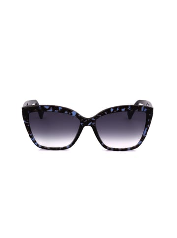 Lanvin Damen-Sonnenbrille in Schwarz/ Dunkelblau