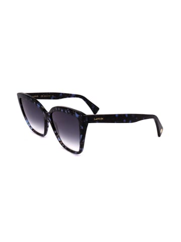 Lanvin Damen-Sonnenbrille in Schwarz/ Dunkelblau