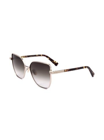 Lanvin Damskie okulary przeciwsłoneczne w kolorze złoto-szarym