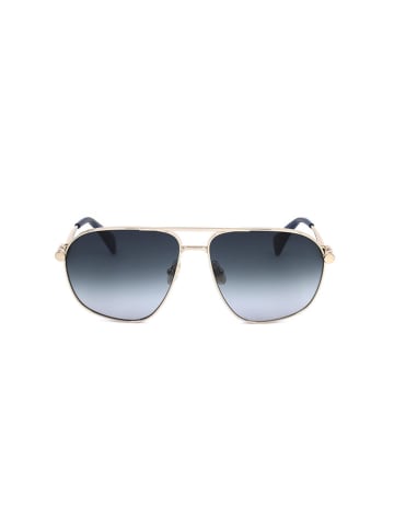 Lanvin Unisex-Sonnenbrille in Dunkelblau/ Gold