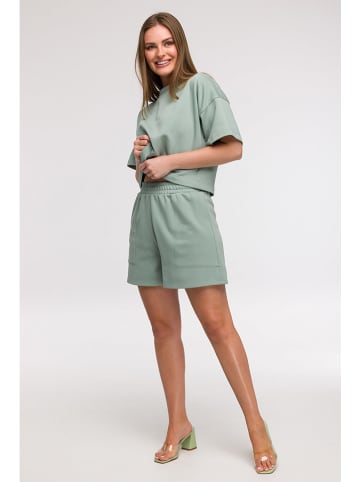 Be Wear Sweatshort mintgroen