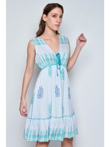 Tarifa Kleid in Hellblau/ Türkis