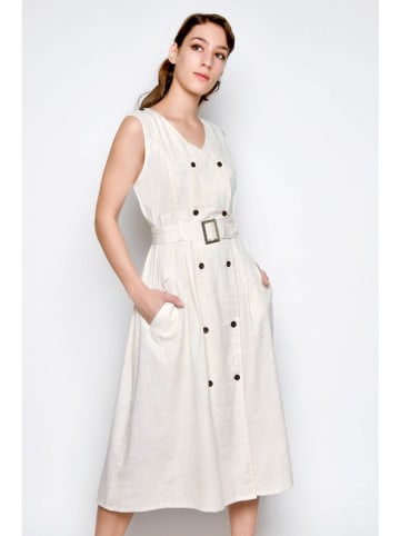 Tarifa Kleid in Creme
