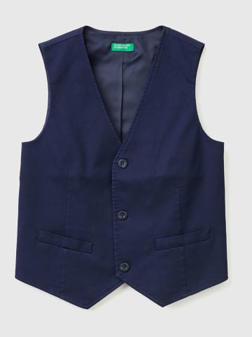 Benetton Weste in Dunkelblau