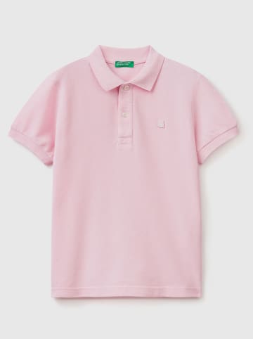 Benetton Poloshirt in Rosa