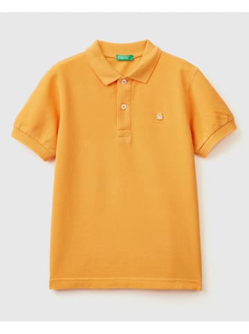 Benetton Koszulka polo w kolorze pomarańczowym