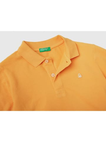 Benetton Koszulka polo w kolorze pomarańczowym