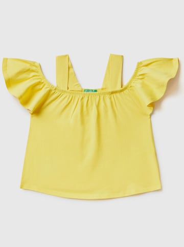 Benetton Koszulka w kolorze żółtym