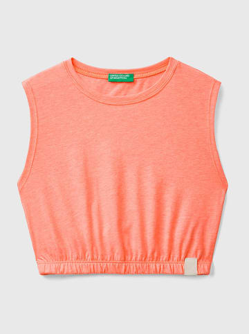Benetton Top w kolorze brzoskwiniowym