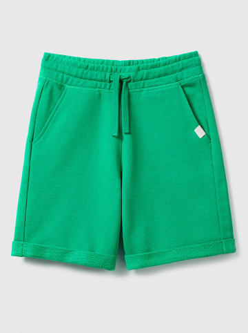Benetton Bermudy w kolorze zielonym