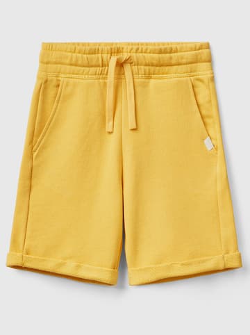 Benetton Bermudy w kolorze żółtym