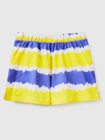 Benetton Shorts in Gelb/ Blau