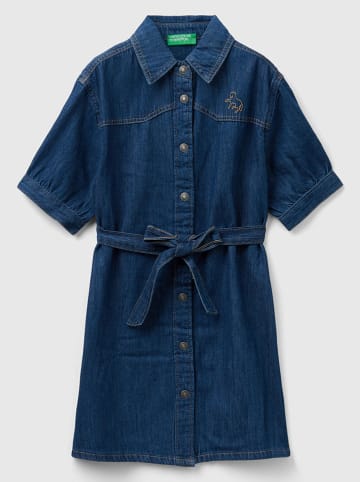 Benetton Jeans-Kleid in Dunkelblau