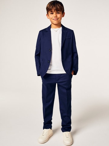 Benetton Spodnie chino w kolorze granatowym