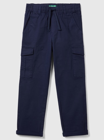Benetton Cargohose in Dunkelblau