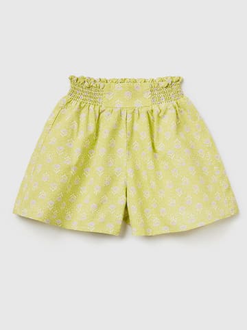 Benetton Linnen short geel