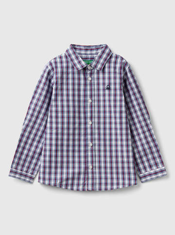 Benetton Hemd in Rot/ Blau